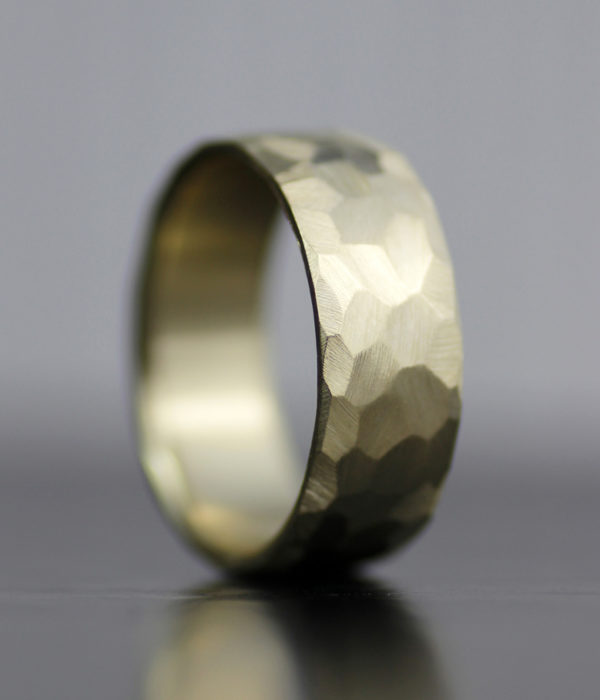 K yellow gold mm facteted band