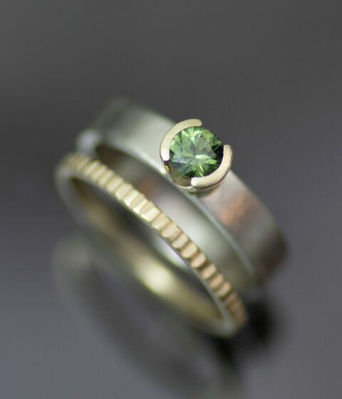 custom green sapphire e