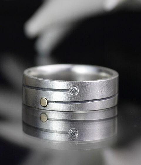 sun and moon men s ring
