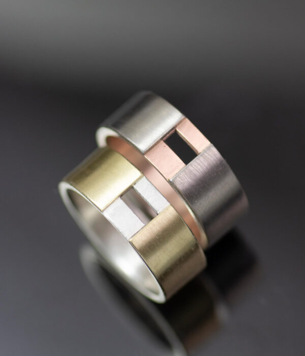 Don't Mind the Gap Band Gender Neutral Wedding Ring - Image 2