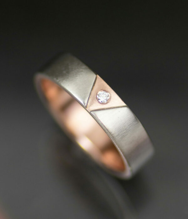 NEW pink triangle with diamond