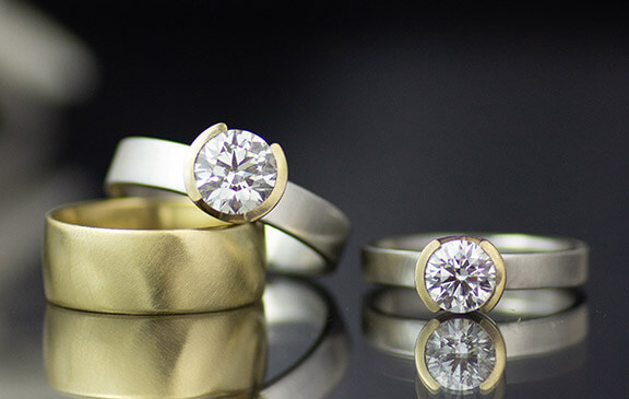 Laboratory-Grown Diamond Engagement Rings and Wedding Bands