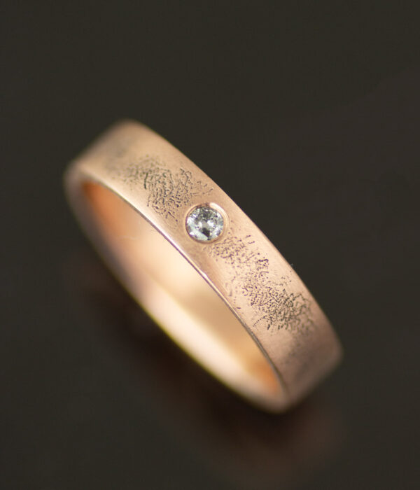 Rose Gold Intersteallar Band With Salt And Pepper Diamond 3 Scaled