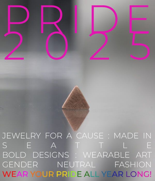 Pink Triangle Modern Minimalist Gold Studs - Image 10