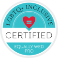 Equally Wed Pro LGBTQ Inclusive Certified Badge